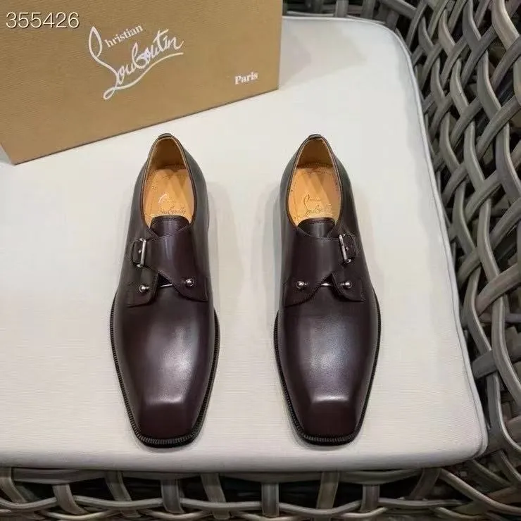 p920💰Men's shoes Christia*.Lobouti*🆑High-end men's business formal leather shoes | Classic red sole shoes | Original imported first-layer cowhide | Iconic rivet decoration | Water-dyed cowhide lining | Italian imported red cowhide outsole | High-end luxury | Perfect interpretation of fashion, sunshine, style, suitable for various occasions Size: 39-44 (customized at 38.45.46)